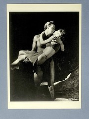 Tarzan Johnny Weissmuller & Maureen O’Sullivan Art Photo Print Card 4.25”x6”