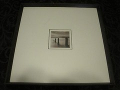 Art Photographs Two Black & White Prints 4×4 w/Large Matting and Frames 21×21