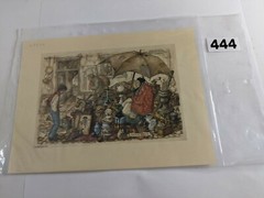 Anton Pieck 1966 DAC NY print #44976 old women young boy market for sale