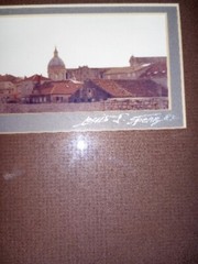 Framed, Signed & Dateds by LOUIS J. SPEAR Dubrovnik Yugoslavia 1982