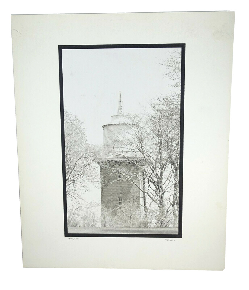 Black And White Photograph Titled «Harkness» Signed W. Abrams
