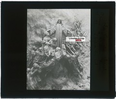 L’Apotheosis Divine, Jesus, Photo Plate Glass, Black & White, Positive