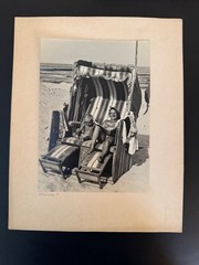 Original Photo Kölpinsee Usedom Beach Chair Summer 1939 (17.8 x 13 cm)