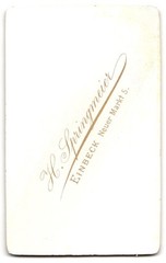 Photograph H. Springmeier, Einbeck, Neuer Markt 5, portrait of a young man