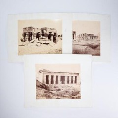 Antonio Beato British Italian Artist Albumen Print Photographs Egyptian Temple A