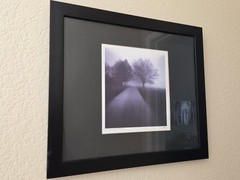 Black & White Art Photograph Print Richard Calvo Carriage Road Signed Framed