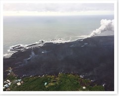 Kilauea Volcano Lava Flow Into Kapoho Bay 2018 Silver Halide Photo