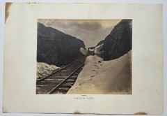 Antique ANDREW J RUSSELL Halls Cut’ Union Pacific RAILROAD Great West PHOTOGRAPH