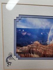 Signed James Thomson Wood Framed Photograph Rainbow Grand Canyon Snapshot 15×12