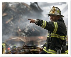Silver Halide Photo Fire Chief World Trade Center 9/11 Ground Zero