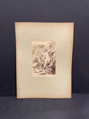 Curiosa Albumen Photograph Engraving François Boucher A. Calavas Paris 1875