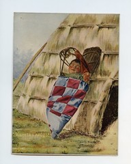 RARE 1903 FRANK RINEHART LITHOGRAPH INDIAN Witchita Papoose 8″ x 6″