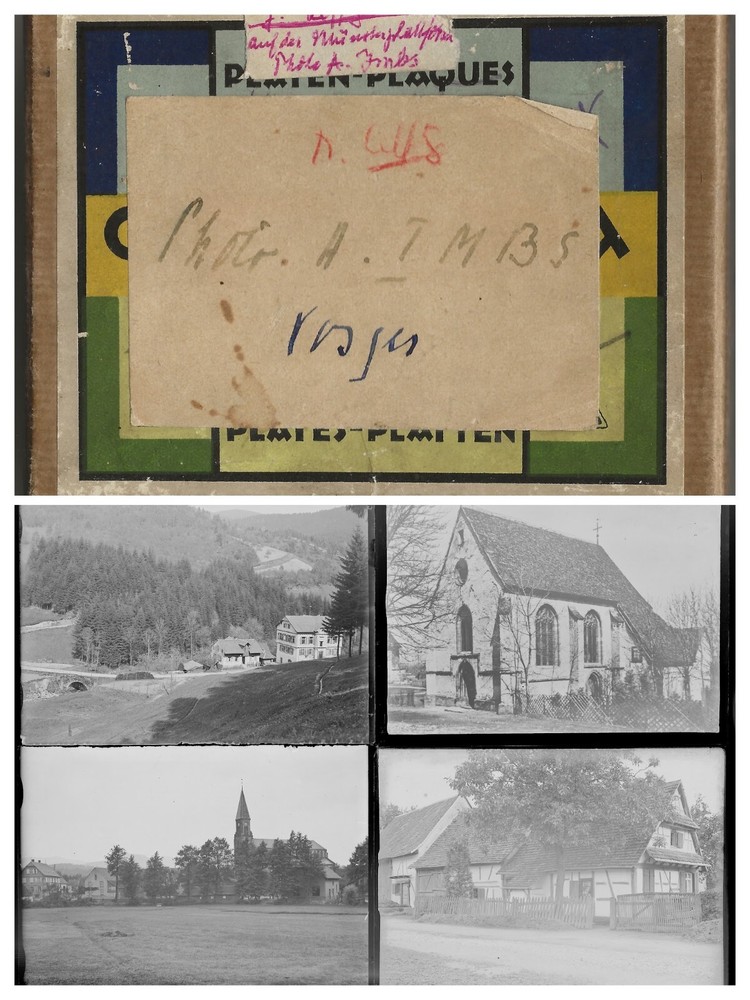 Vosges, Rottweil Germany, Photo Glass Plaque, Lot Of 11 Negatives 9X12 Cm