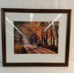 PRINT: AMISH #690 «ON A SUNDAY EVENING» by BILL COLEMAN 22″ x 26″ S/N