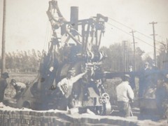 1910s 20s Brickyard Brick Making Workers Photograph 8X10 Antique Machine