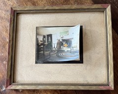 Antique 1909 Wallace Nutting «An Afternoon Tea» Signed Photo in Original Frame