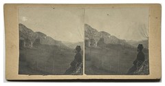 Religious Man In Front Of The House c1910 Stereo Photography Vintage Analog Silver