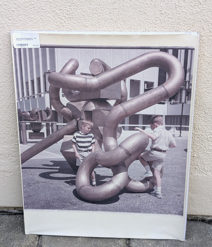 Peter Gales Photography Kids Playing In/On Sculpture #1 Photo Print 16×20…