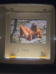 Org Nude Camera Club 70’s 35mm Risque Slide – WOMAN IN SOUTHWEST WESTERN DESERT