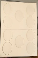 Two 5-Oval Cut Mats +3 11X14-Double Lg Oval Mat,Double Muti Cut+ Single Multi–