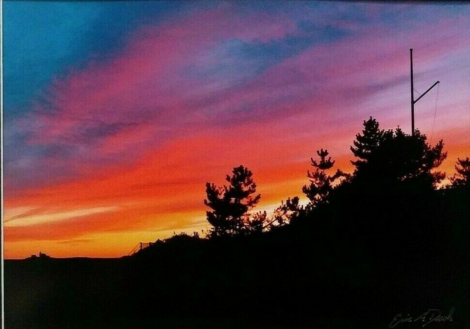 CONTEMPORARY AMERICAN PHOTOGRAPHER ERIC DUSH Sd LE ORIG PHOTO SUNSET LANDSCAPE