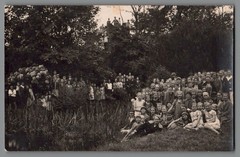 Photo Children Pond Tower Probably Scheinfeld or Schernfeld Summer 1924 (F1294)
