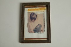 Polaroid Transfer signed by Craig Bromley, 3″ x 3.75″ Signed, Vintage Frame