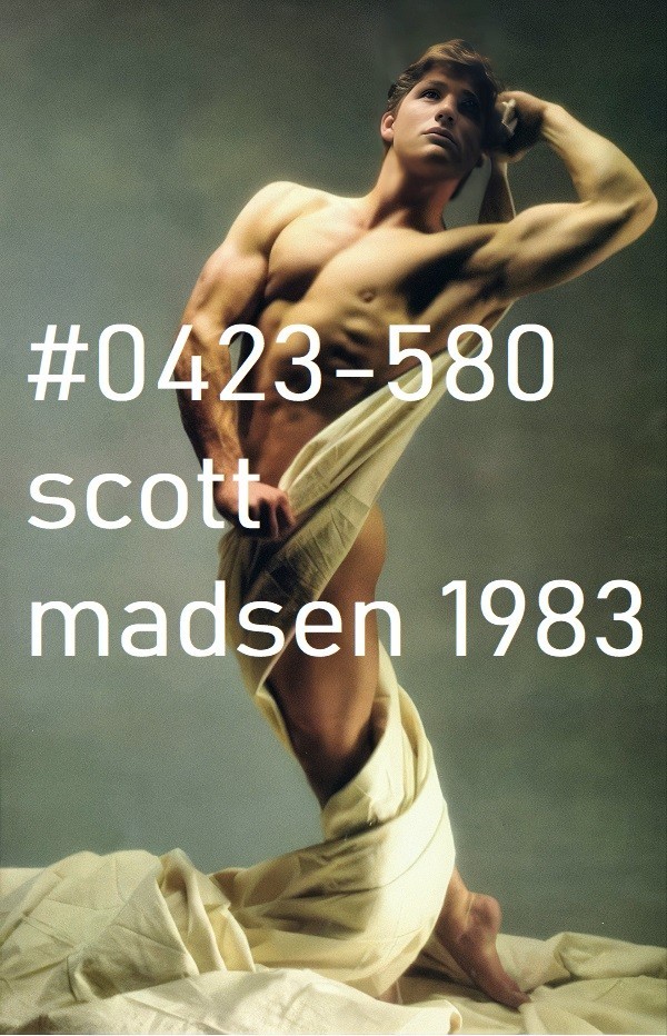 VINTAGE MALE PORTRAIT #0923-310 -SCOTT MADSEN 1983-free shipping in usa