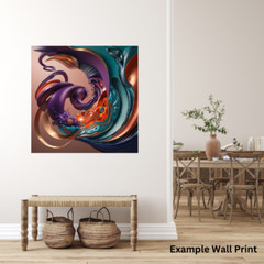 Abstract Flow of Time and Energy A Cosmic Dance of Color, Texture, and Infinite