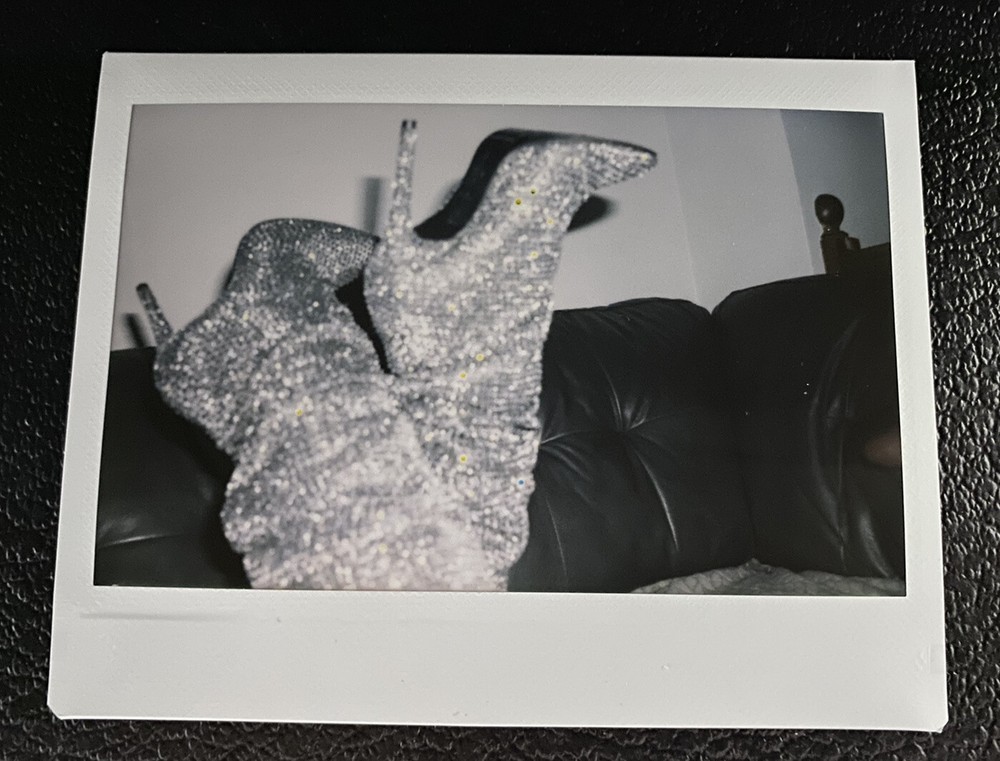 Shiny Feet Up Instax Original Photo Fujifilm Glam Bling Abstract Art Pretty Foot