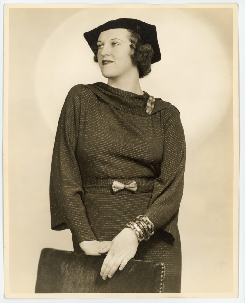 Original Vintage Kitty Carlisle 1930s Large Photo of Jewish Actress and Opera