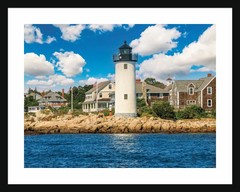 Annisquam Harbor Lighthouse Gloucester MA 16×20 Framed & Matted Photograph