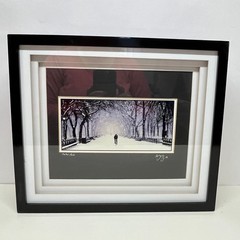 Pair of Signed George J Kunze Originals of Central Park in the Winter