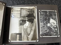 old photo album civilian with defects, civilian, /132