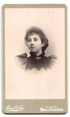 Photograph Gael & Co., Weston Super Mare, Painting Palette and Palm Leaves Behind B