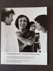 William Klein 1976 shooting the model couple photograph 19.8×15.9cm rare