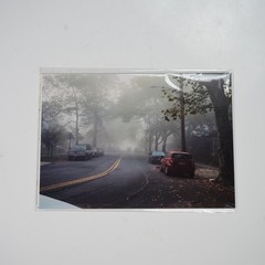 5×7 Main Street Fog Photography Print — Riverton NJ 2005