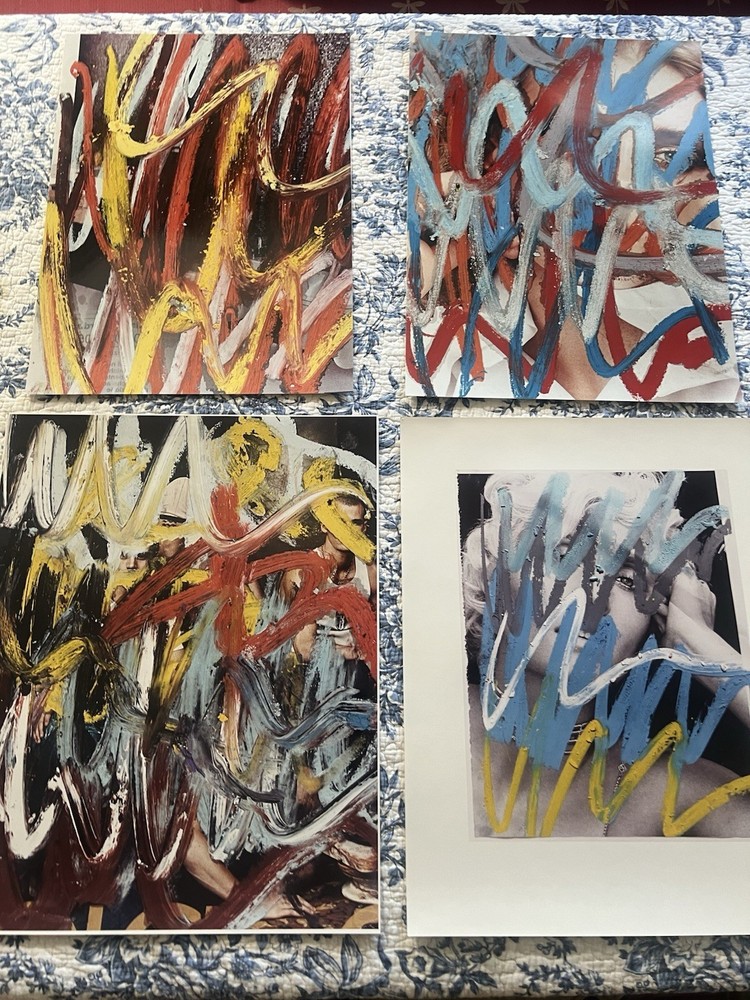 4 Abstract Art Fashion Ads Photo Prints Mixed Media Style Fujifilm Paper 20×14.5