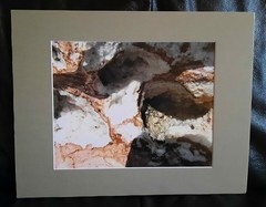 Matted Photograph: Rock Patterns