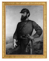Thomas Jonathan Jackson Photograph in a Aged Gold Frame