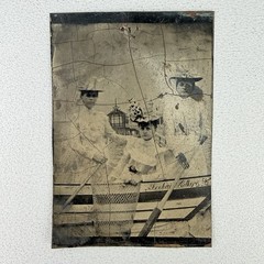 Old photograph/ferrotype – ladies in the seaside resort of Colberg, Kołobrzeg Poland, around 1880