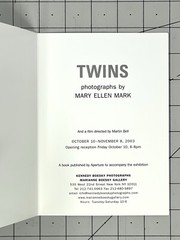 Mary Ellen Mark (1940-2015) Art Announcement Card 2003 – Twins