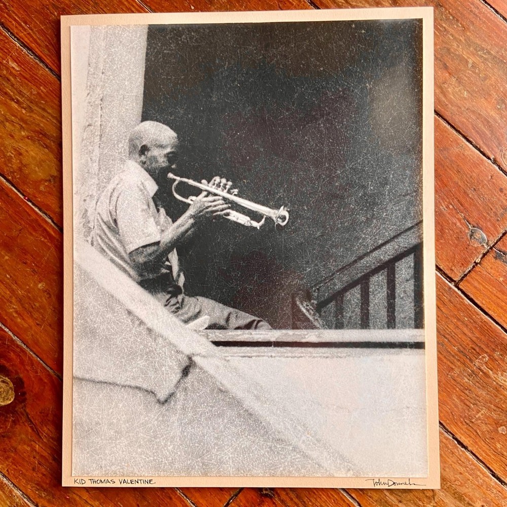 SIGNED ORIGINAL Photograph Johnny Donnels Kid Thomas Valentine New Orleans Jazz
