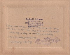 Adolf Horn photo on cardboard – group of people on the North Sea – Bremerhaven? circa 1910