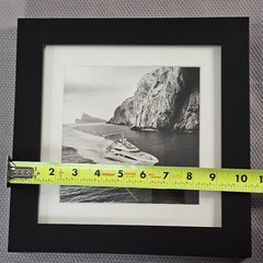 Framed B&W Photo Print Private Yacht Luxury Real Estate Office 10.2″×10.2″ READ⬇