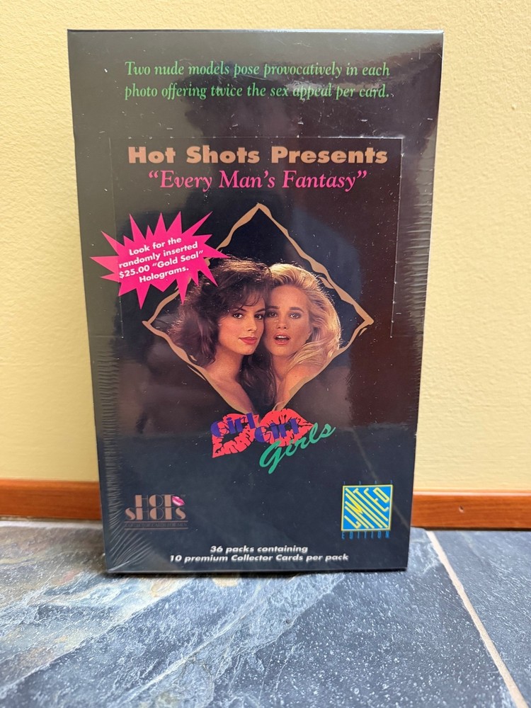 HOT SHOTS EVERY MAN’S FANTASY ADULT TRADING CARDS FACTORY SEALED BOX 36 PACKS