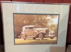 Pair of William D. Plante Art Photographs 1933 Auburn & 1935 Auburn
