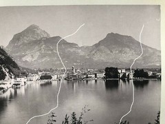 27x21cm large album photo around 1890 Riva on Lake Garda in Italy photo