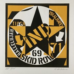 ROBERT INDIANA Signed 1973 LITHOGRAPH Self Portrait 69 LIMITED EDITION Numbered