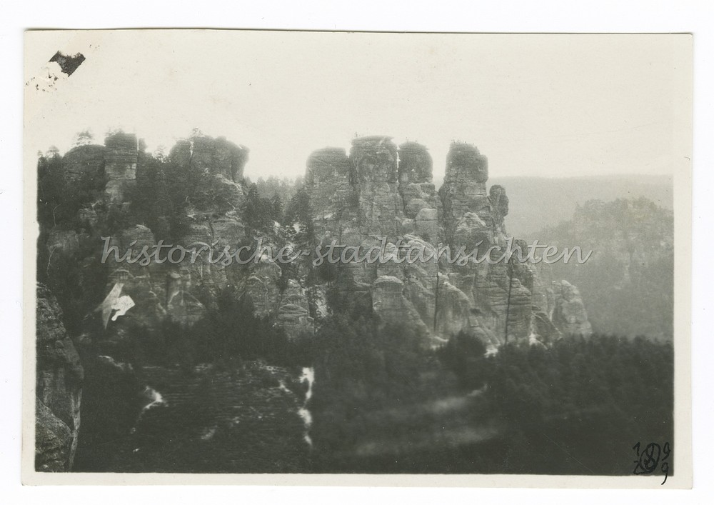 Saxon Switzerland 1929 – Bastion – Old Photo 1920s